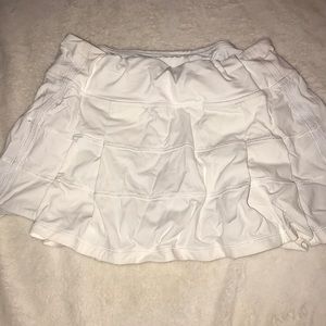 white lulu lemon skort